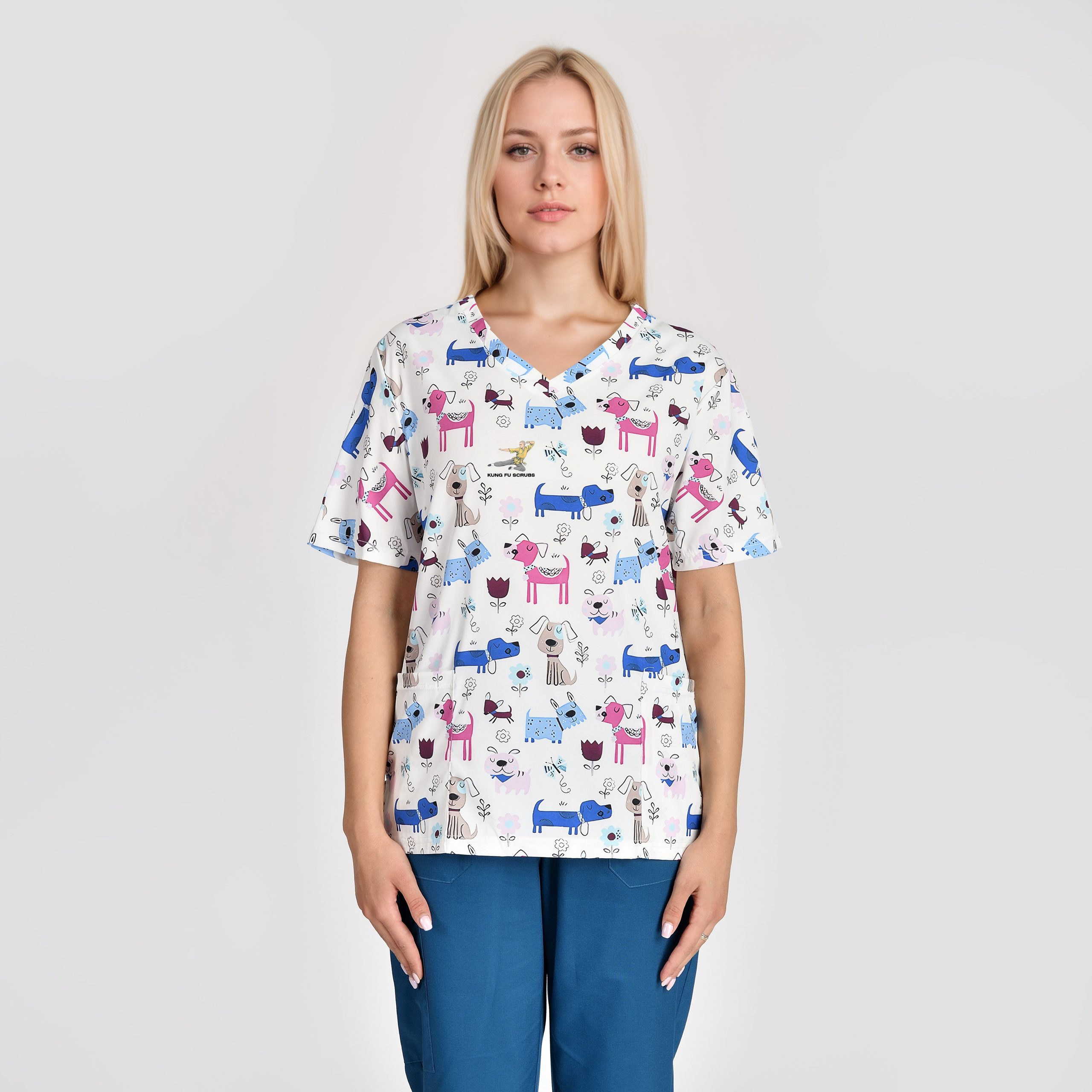 Fashion women's medical print top SS001T