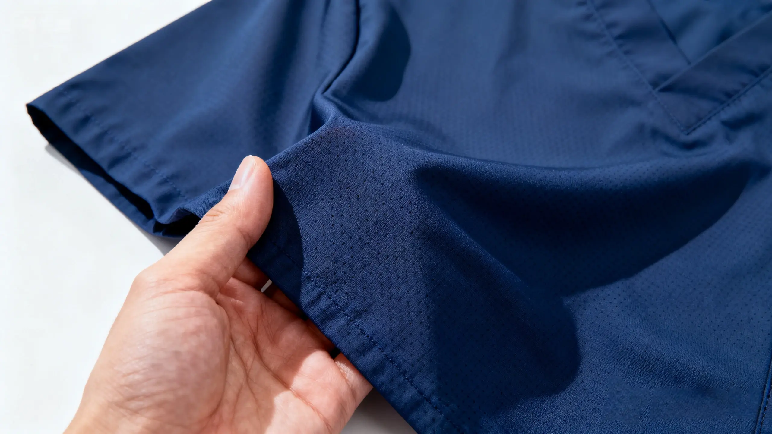 Medical scrub fabric with polyester, viscose and spandex blend