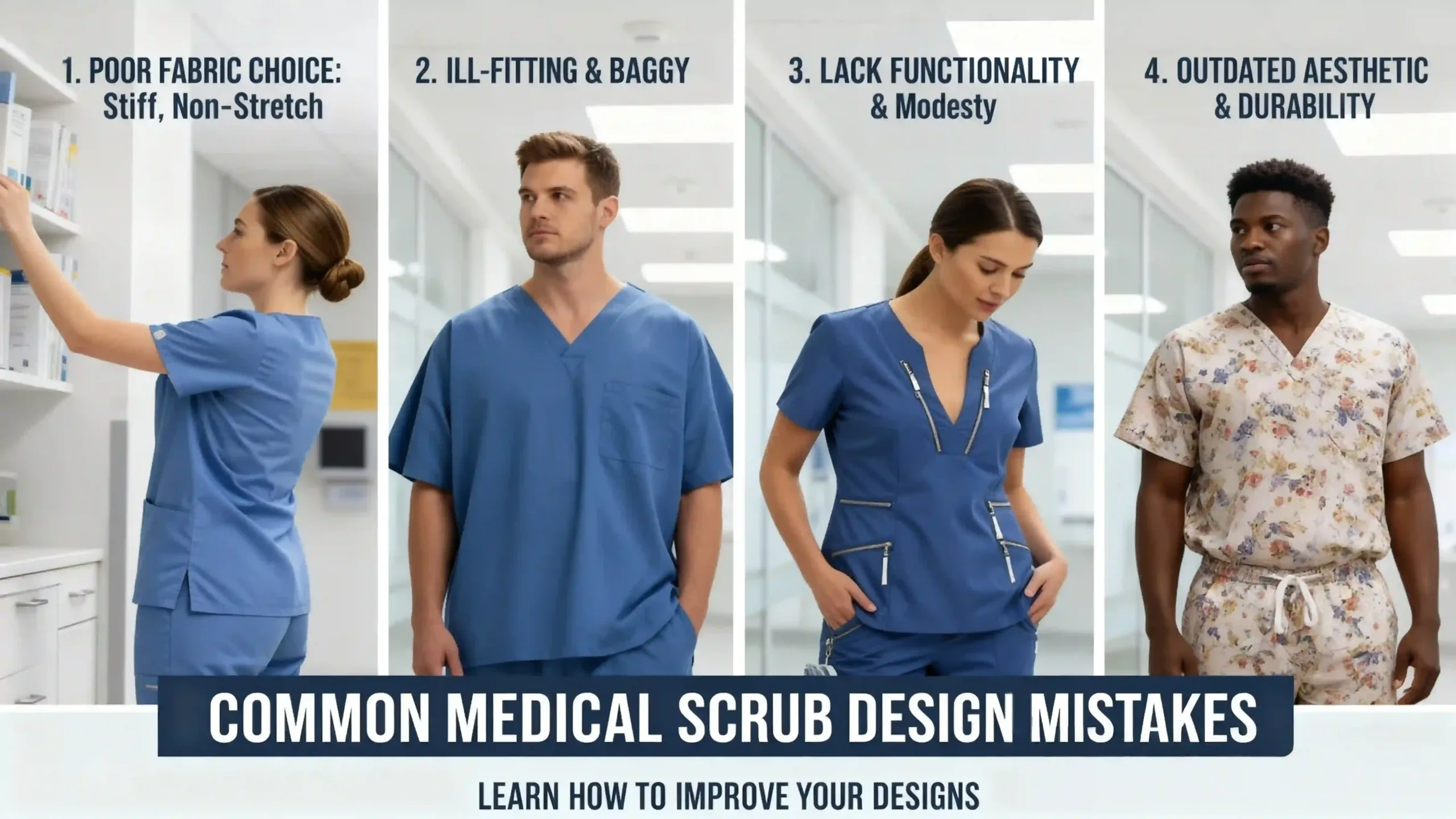 medical scrubs fit for different body types