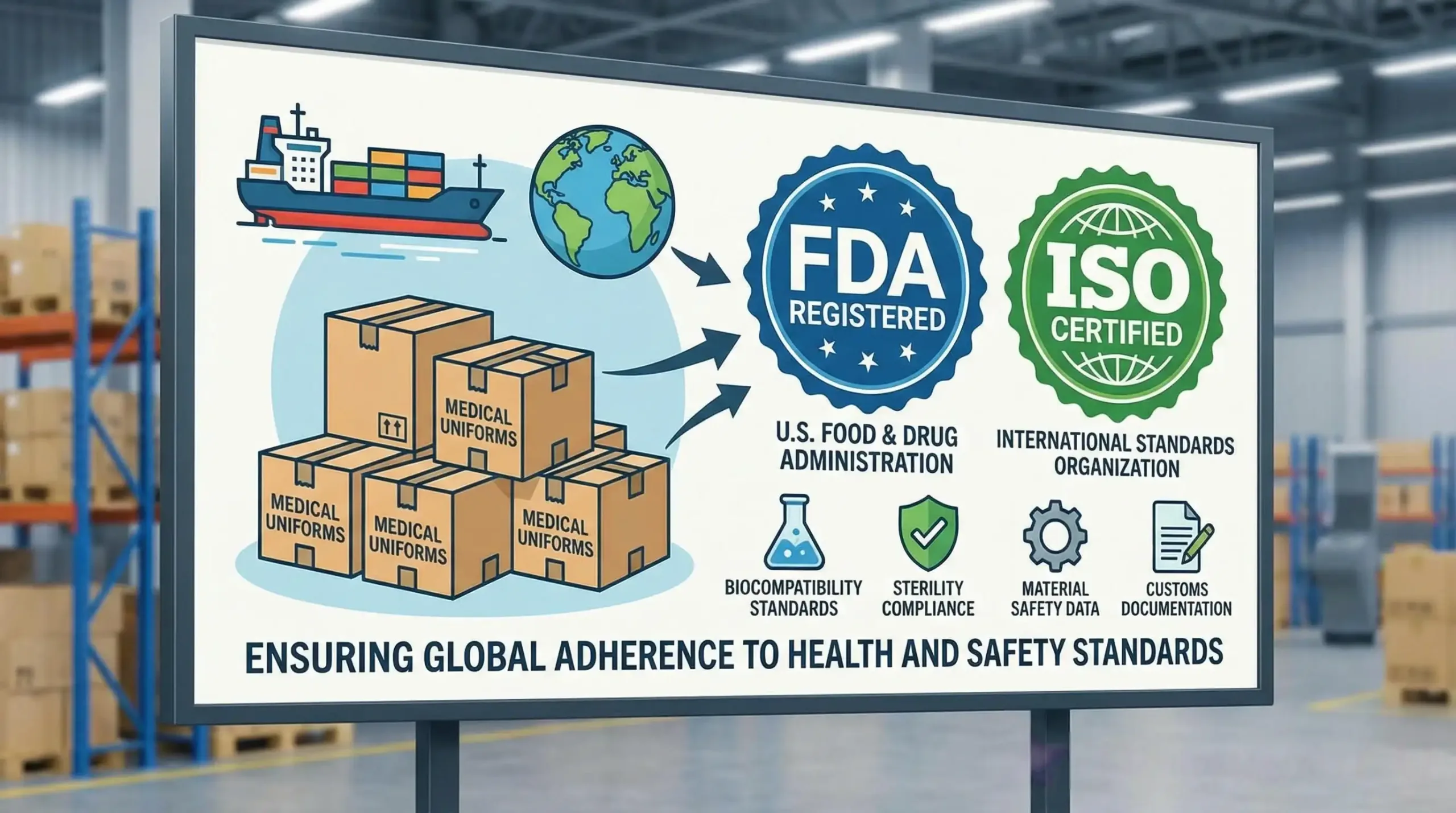 Shipping Regulations for Medical Uniforms Shipping regulations and compliance for medical uniforms