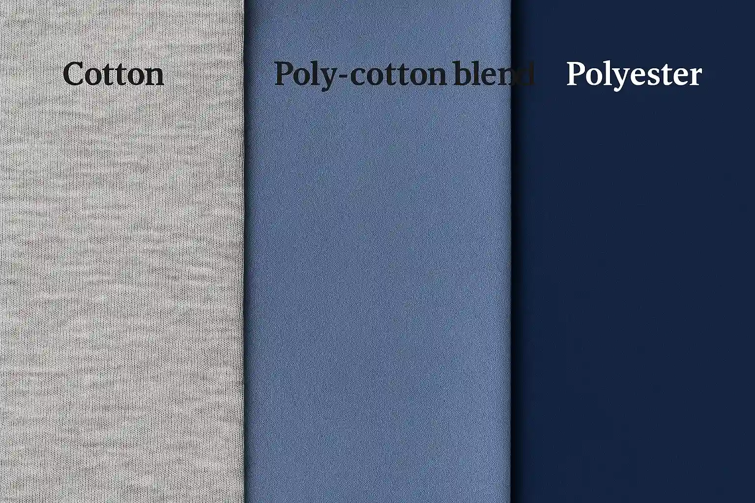 Cotton and polyester scrub fabrics