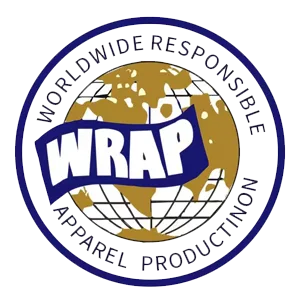 WRAP certification badge for worldwide responsible apparel production