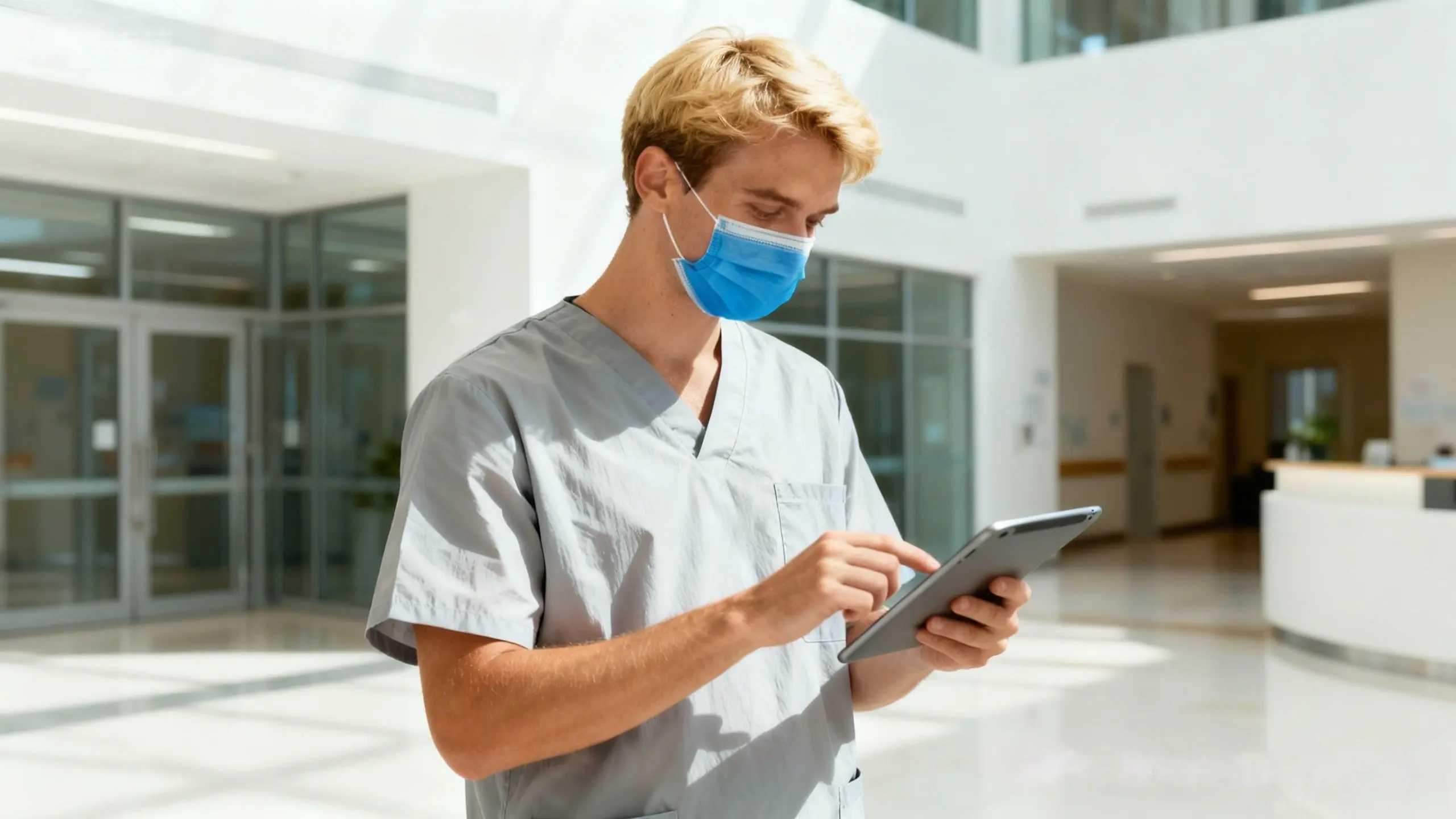 Lightweight medical scrubs for hot weather